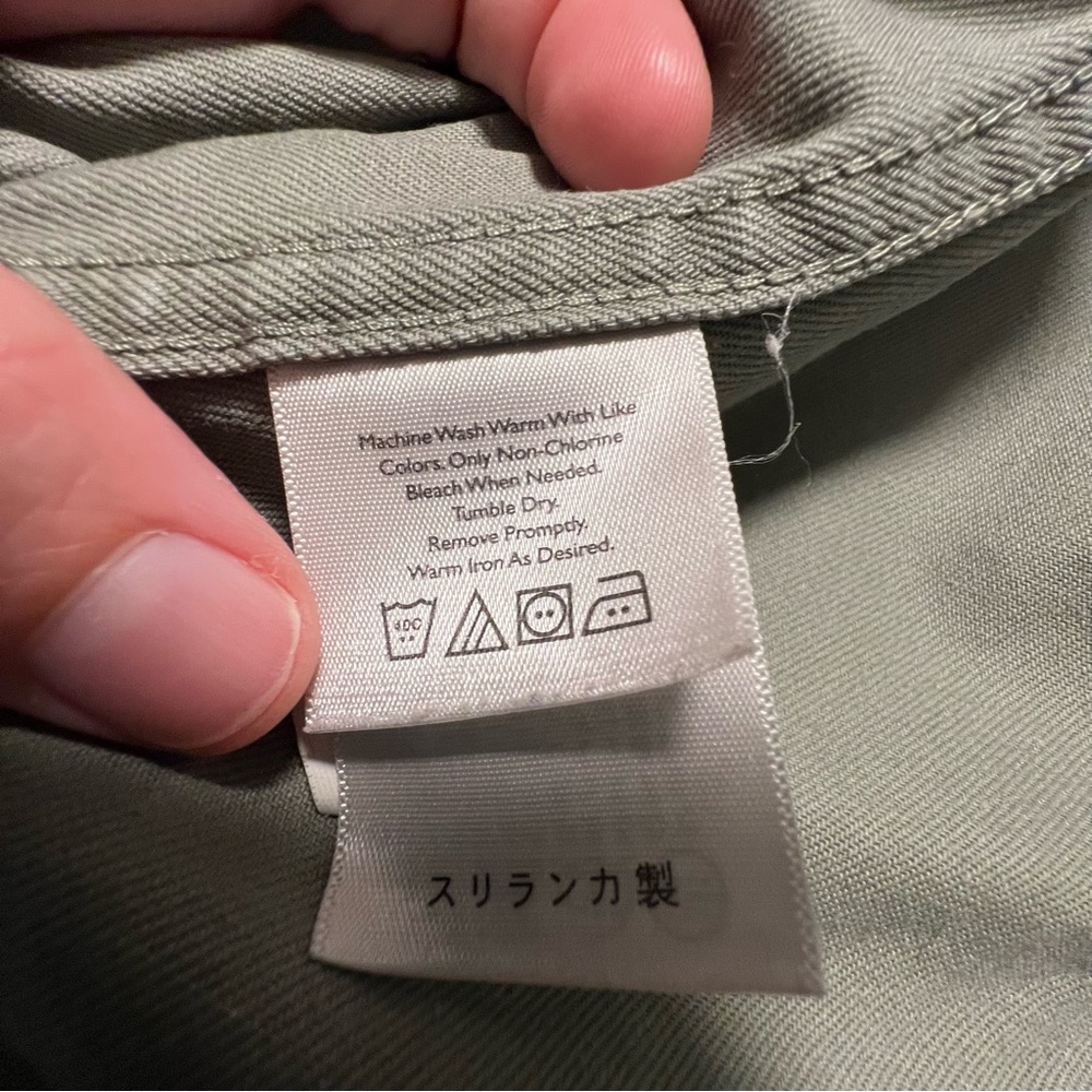 Eddie Bauer Womens Olive Green Army Military Style Utility Jacket Sz XL Cotton - Picture 6 of 16